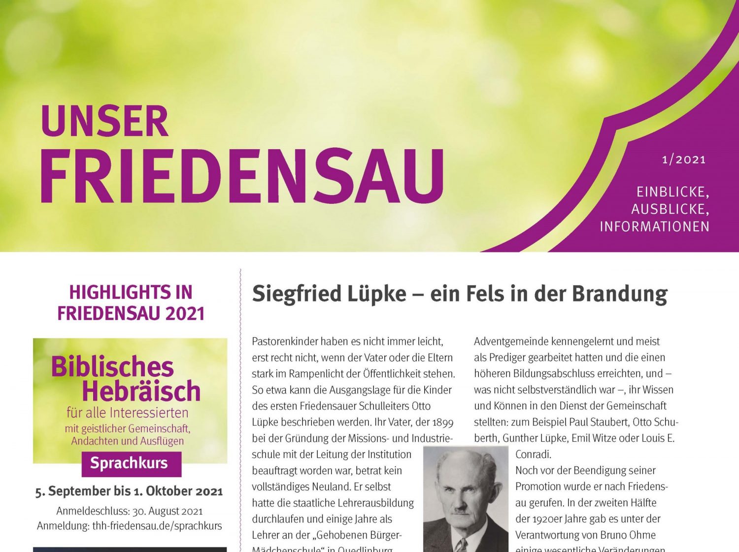 Bild der THH Friedensau