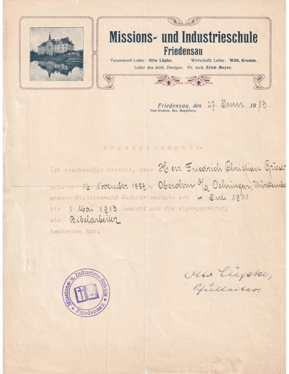 Bild der THH Friedensau